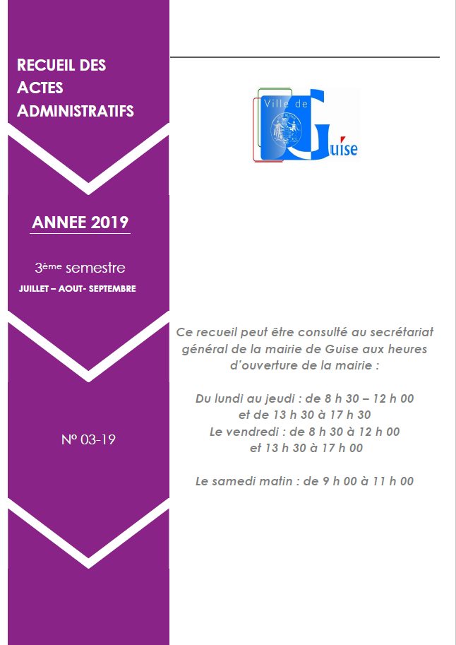 Recueil actes
