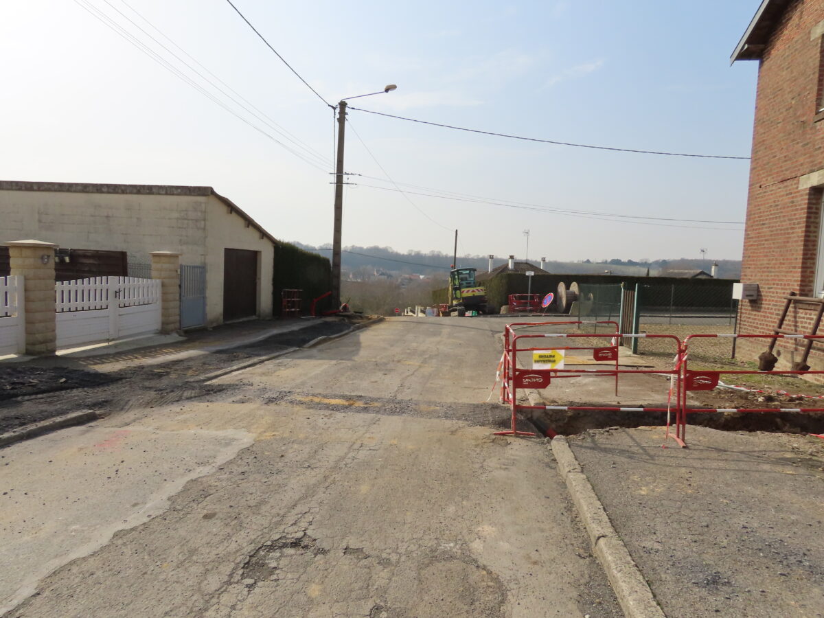 Enfouissement des réseaux rue Barbusse – Ville de Guise