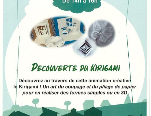 Information-Atelier Découverte du Kirigami à la Halle Marie de Lorraine