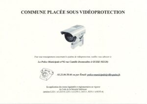 Commune placée sous vidéoprotection