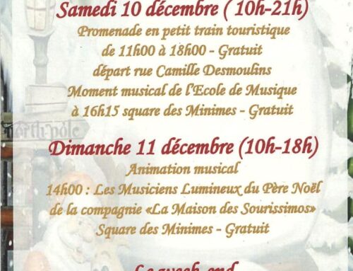 Information – Marché de Noël 9, 10 et 11 décembre 2022