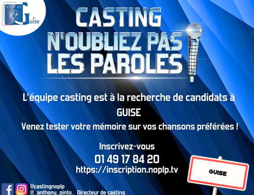 Casting – « N’oubliez pas les paroles »