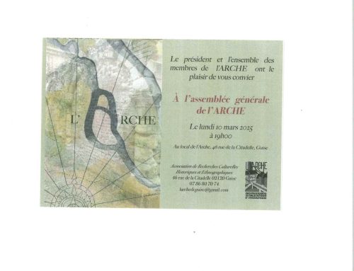 Assemblée Générale de l’Arche – lundi 10 mars 2025
