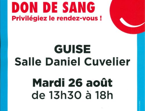Information – Don de sang, mardi 26 août 2025