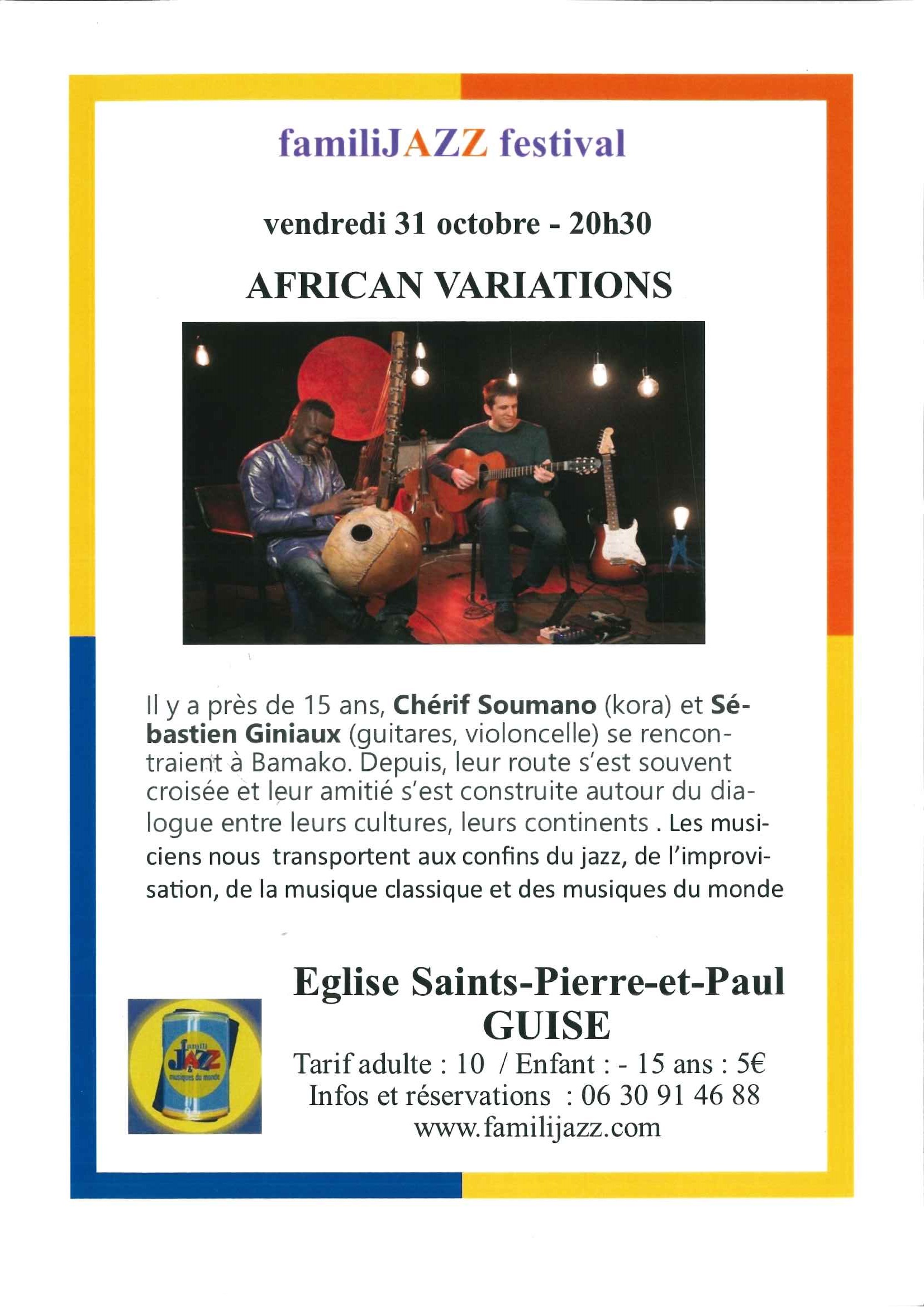 FamiliJAZZ vendredi 31 octob