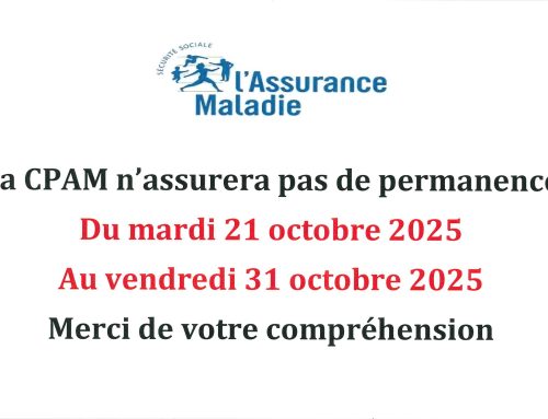 Information – Congés permanence de la CPAM