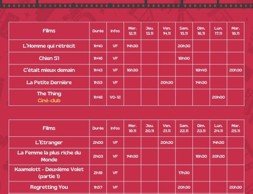 Cinéma – Programme du 12 au 25 novembre 2025