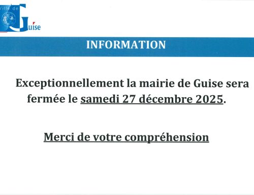 Mairie – Fermeture exceptionnelle, samedi 27 décembre 2025