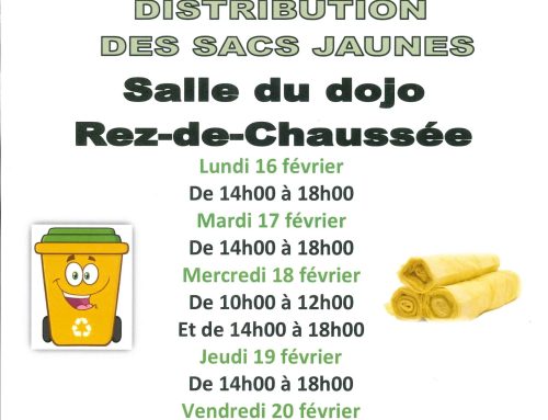 Information – Tri sélectif, du 16 au 21 février 2026