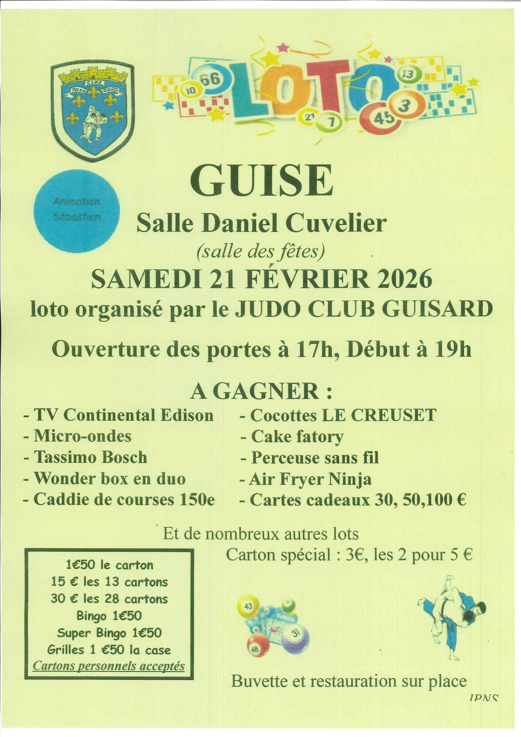 Loto Judo 21 février 2026