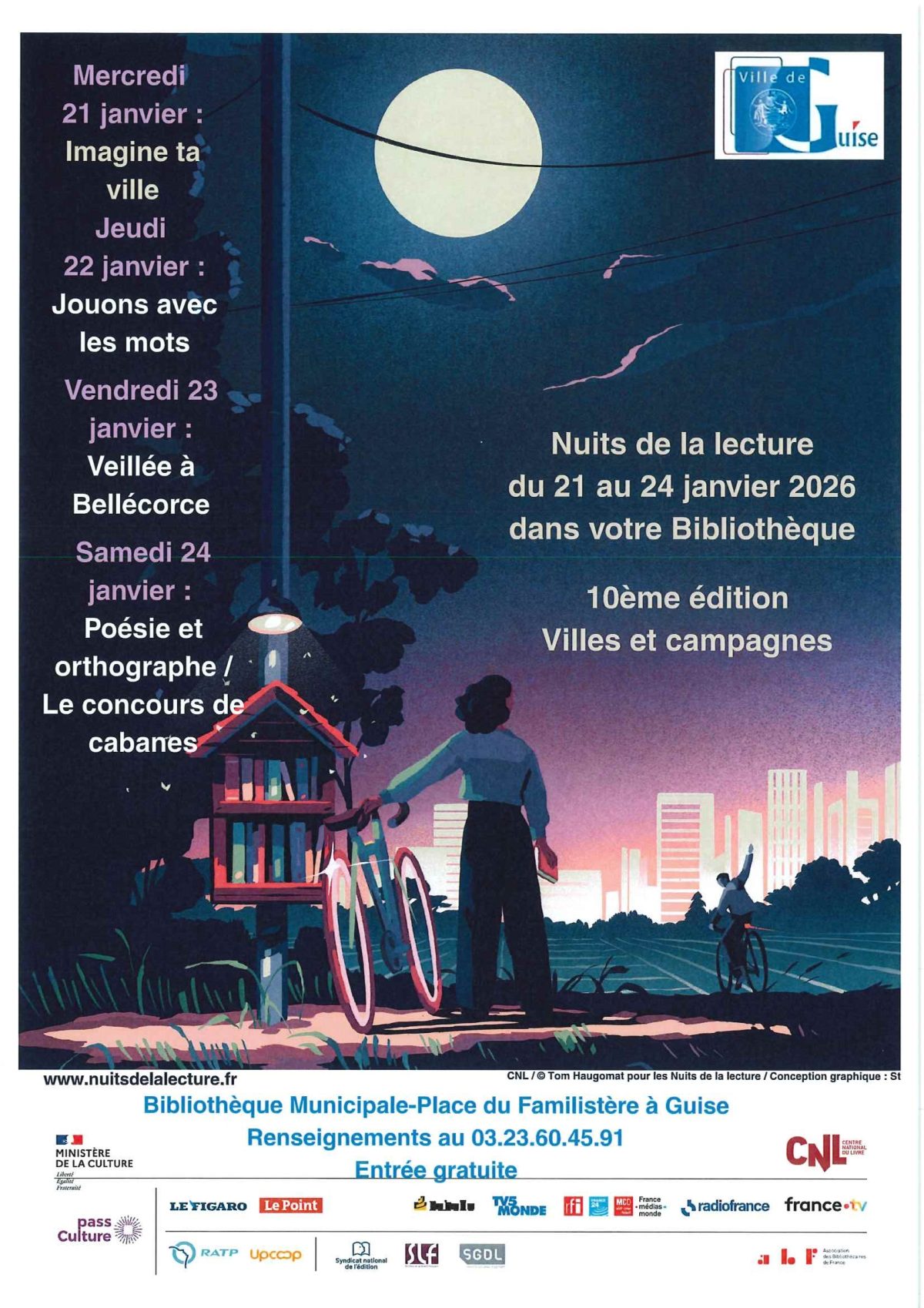 Bibliothèque – Nuits de la lecture, du 21 au 24 janvier 2026 – Ville de ...