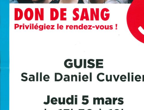 Information – Don de sang, jeudi 5 mars 2026