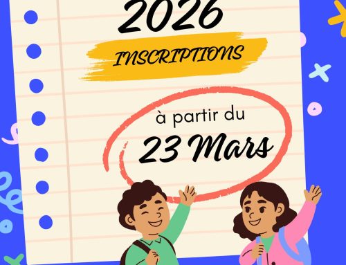 Scolaire – Inscriptions rentrée scolaire 2026