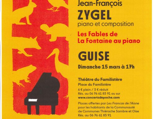 Les concerts de poche – Les fables de la Fontaine au piano, dimanche 15 mars 2026