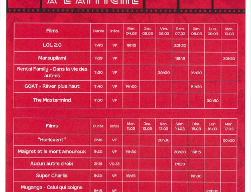Cinéma – Programme du 04 au 17 mars 2026