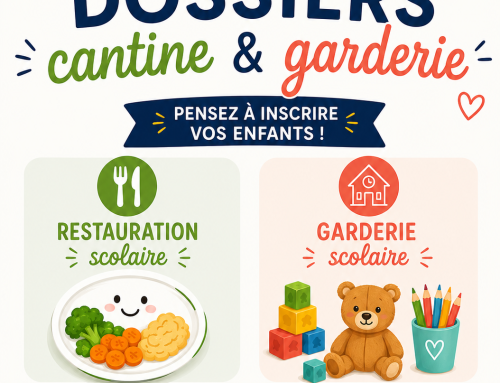 Scolaire – Dossier cantine & garderie 2026 – 2027