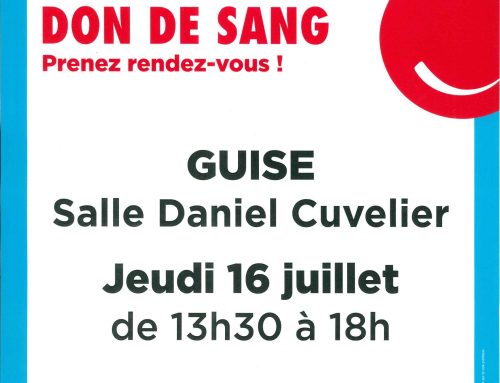 Information – Don de sang, jeudi 16 juillet 2026