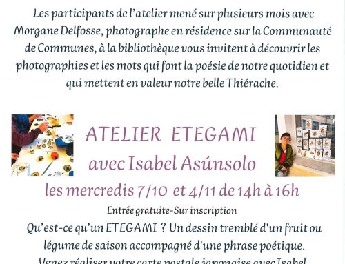 Bibliothèque – Exposition photo et atelier ETEGAMI, du 30 septembre au 4 novembre 2026