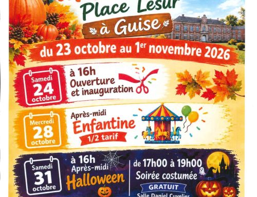 Information – Fête d&rsquo;automne, du 23 octobre au 01 novembre 2026